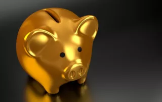Piggy Bank Gold Money royalty-free stock illustration.
